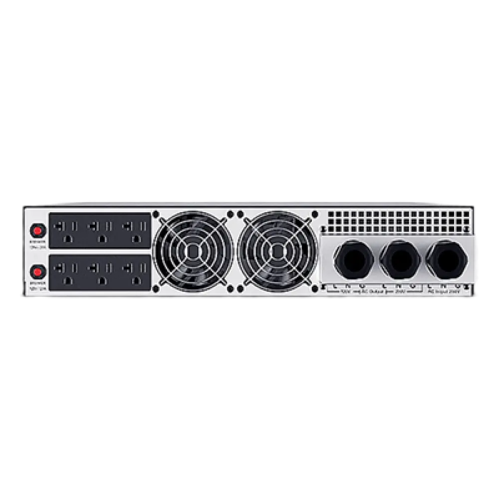 Transformador Reductor / 6,000 VA / 6,000 W / 208V a 120V / 6 Salidas NEMA 5-20R / Rack 2U / Cable 6 pies (1.8 m)