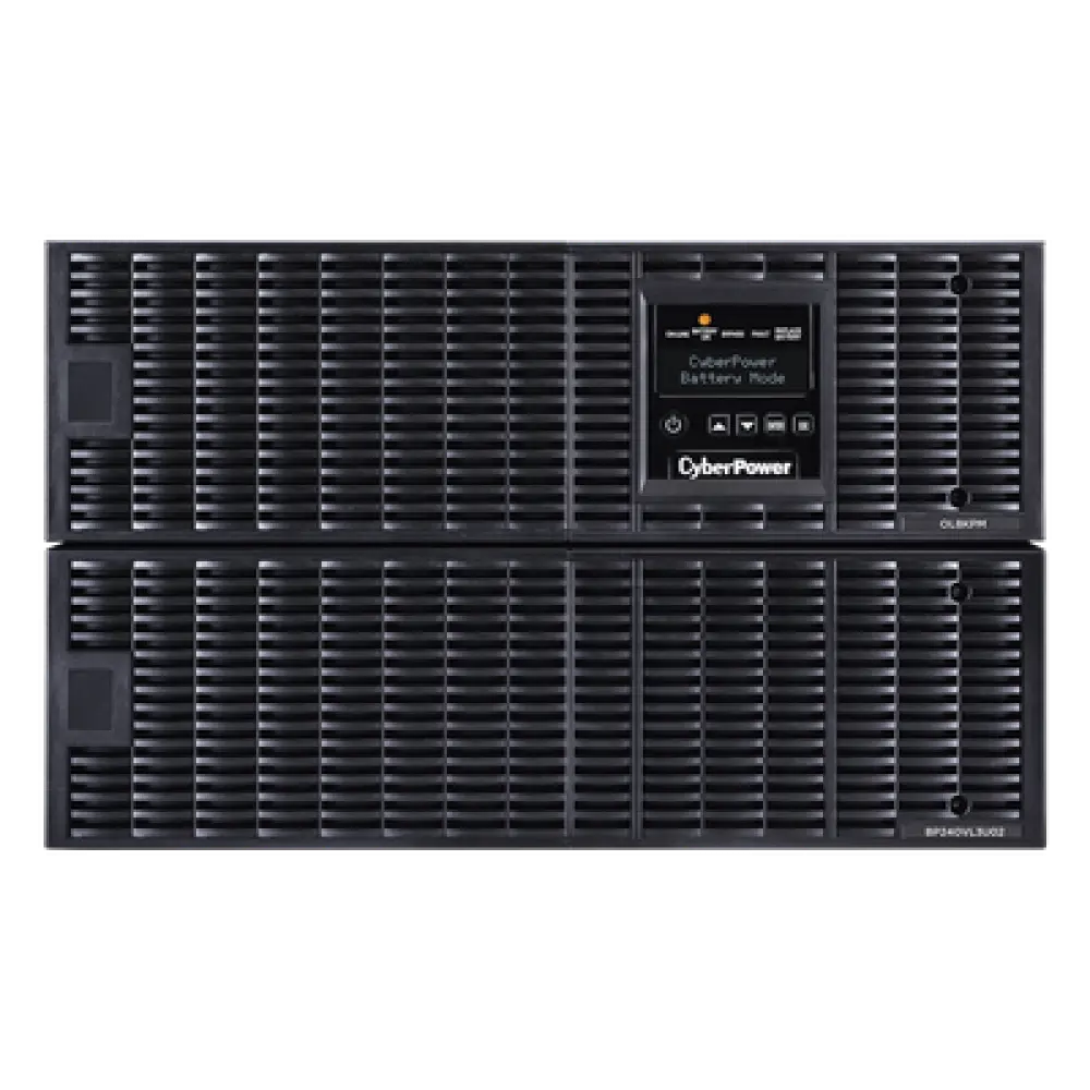 UPS Online Doble Conversión / 8000 VA / 8000 W / Salida 200-240 VAC / Onda Senoidal Pura / Rack 6U o Torre / Terminales Hardwired / 3 Tomas NEMA L6-30R