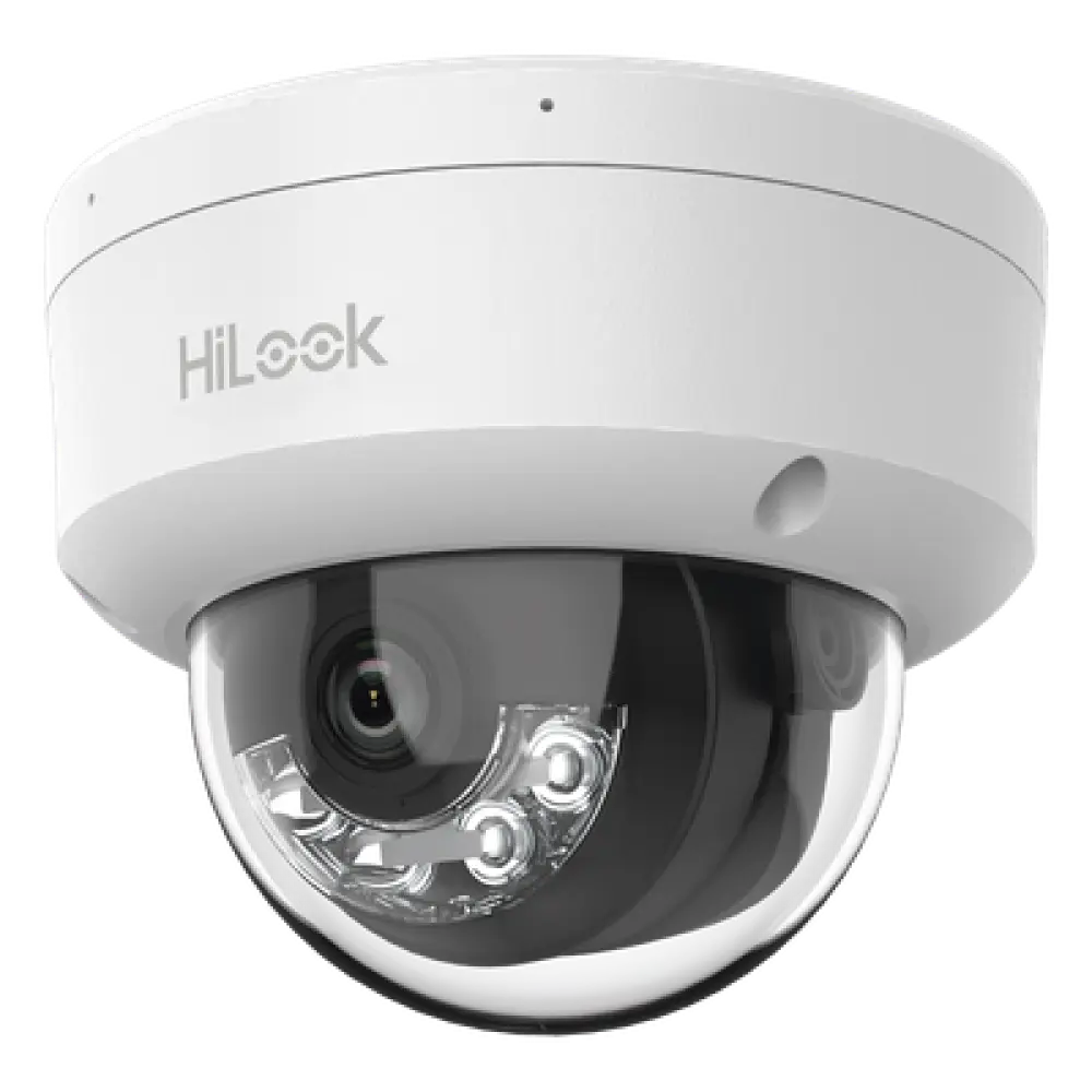 Cámara Domo IP / 4 Megapixel / Dual Light 20 m (65.6 ft) / AcuSense Lite / PoE / Lente 2.8 mm / 104° / Interior