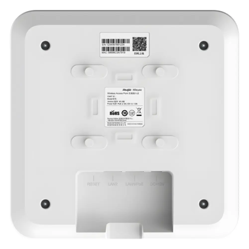 Punto de Acceso Mesh Wi-Fi 6 / 1.7 Gbps / 512 Usuarios / Doble Banda 2.4 y 5 GHz / MU-MIMO 2x2 / Instalación Techo o Pared