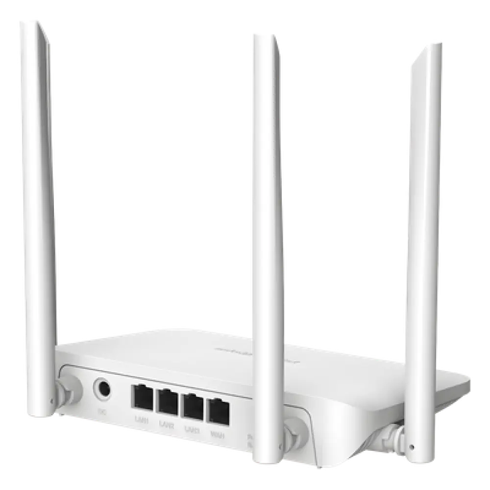 Router Wi-Fi 5 / Dual Band 1,200 Mbps / 4 Antenas 5 dBi / 96 Usuarios / Cobertura 30 m (98.4 ft) / Mesh