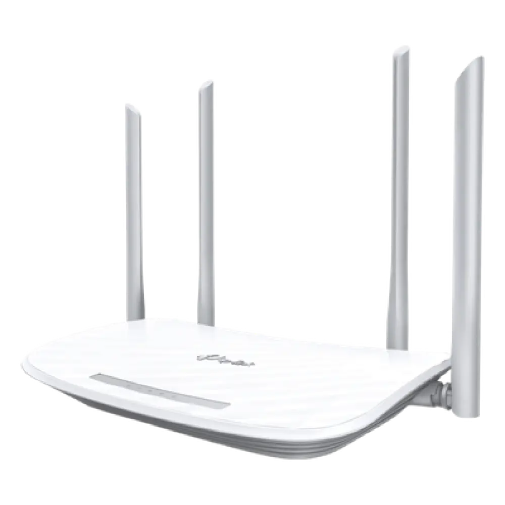 Router Wi-Fi 5 / Doble Banda AC1200 / 4 Antenas Externas / 4 Puertos LAN 10/100 Mbps / MU-MIMO 2x2 / Modo Triple Operación