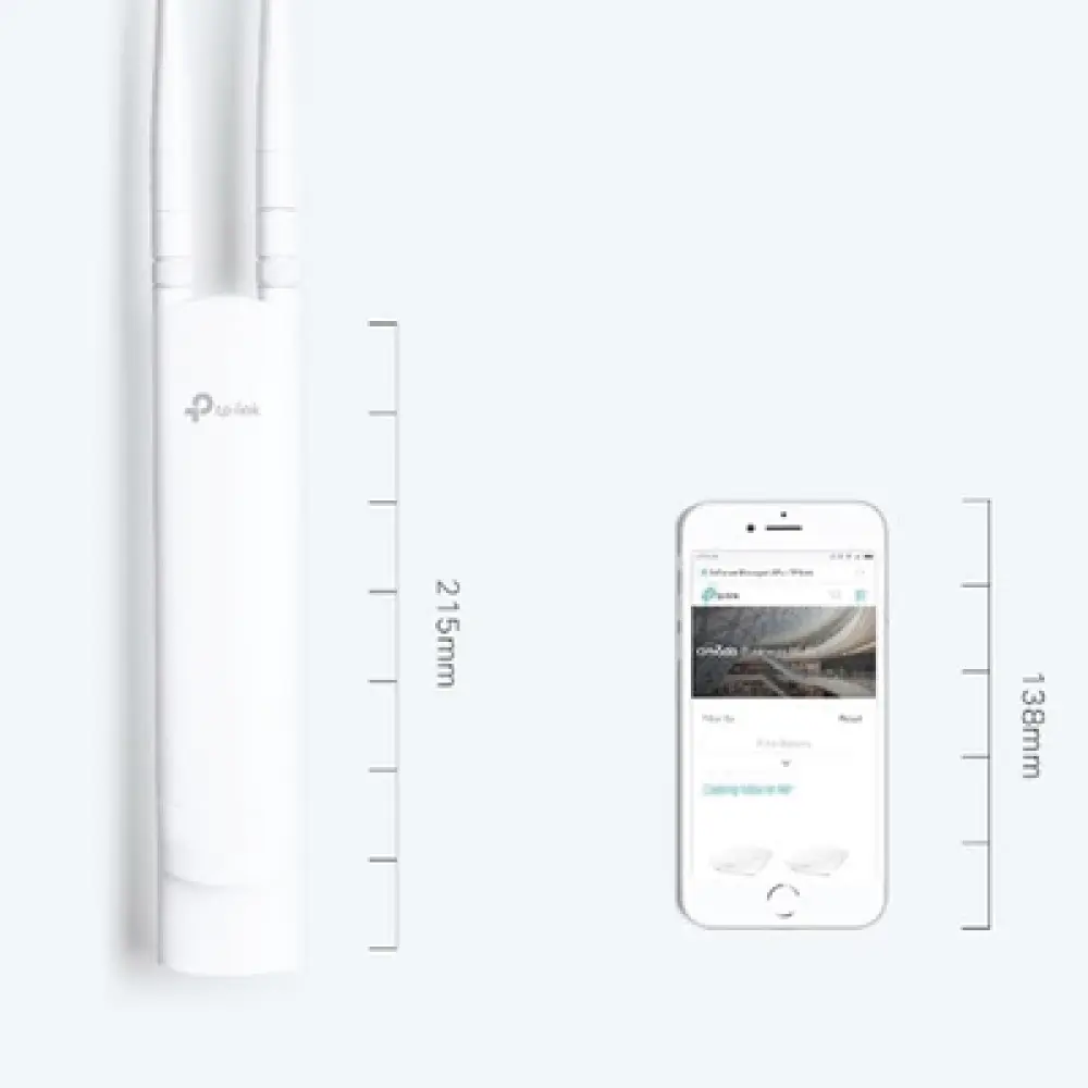 Punto de Acceso Wi-Fi N300 / 2.4 GHz / Exterior IP65 / PoE Pasivo 24 V / Alcance Extendido / Gestión Stand-Alone o Centralizada