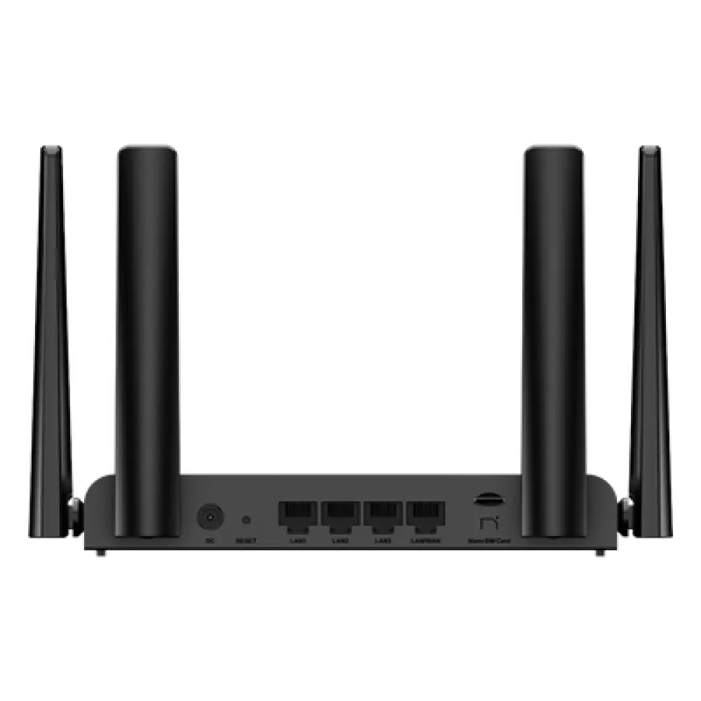 Router 4G LTE / CAT.4 150 Mbps / Wi-Fi 4 N300 / 4 Puertos 10/100 / 4 Antenas Externas / Administración Cloud