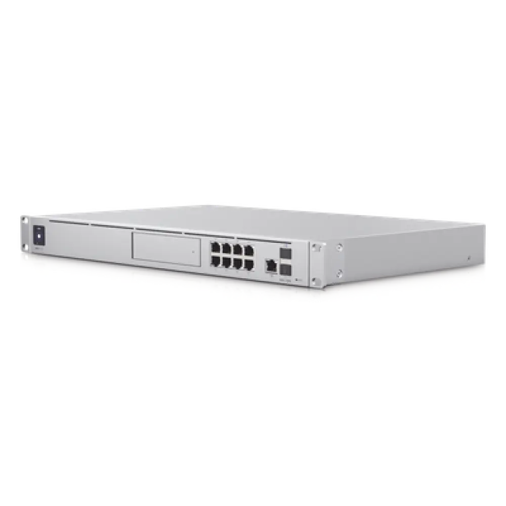Gateway Cloud 10G / Rack 1U / Dual WAN 10G SFP+ y 2.5G RJ45 / Switch PoE 8 Puertos / PoE+ 180W / IDS/IPS 3.5 Gbps / SSD 128 GB / Pantalla Táctil 1.3'