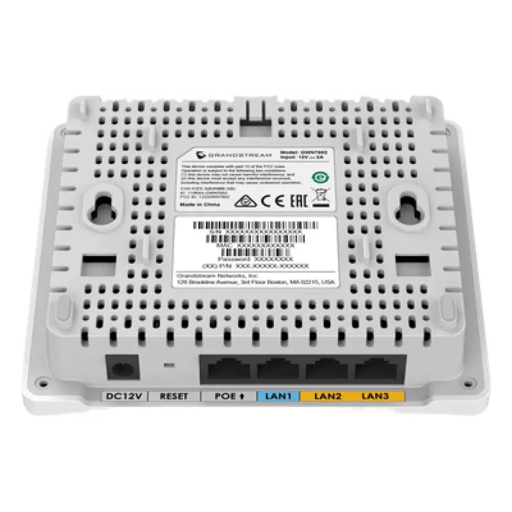 Punto de Acceso Wi-Fi 6 / AX3000 3 Gbps / 4 Puertos Gigabit / PoE y PoE+ / 256 Clientes / Cobertura 100 m (328.1 ft)