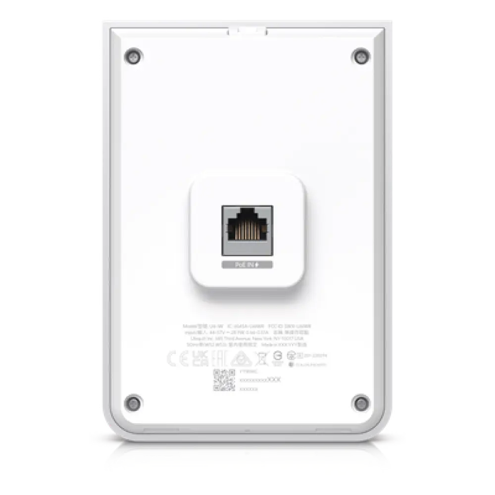 Access Point / WiFi 6 / 2.4 y 5 GHz / 5.3 Gbps / 4 Puertos GbE RJ45 / PoE In+Out / Montaje en Pared