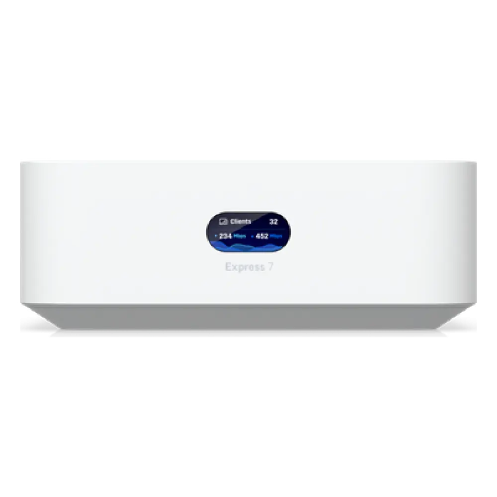 Cloud Gateway Compacto / Wi-Fi 7 / 6 Transmisiones Espaciales / 6 GHz / 10GbE WAN / 2.5GbE LAN / Cobertura 160 m² (1,750 ft²)