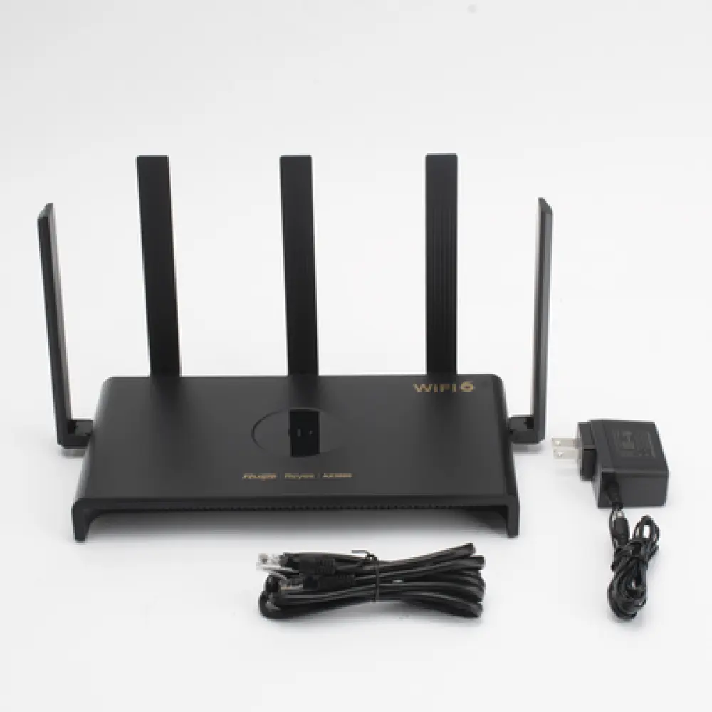 Router Wi-Fi 6 / Dual Band 2976 Mbps / 5 Antenas 5 dBi / 192 Usuarios Concurrentes / Dual WAN Gigabit / Mesh Integrado