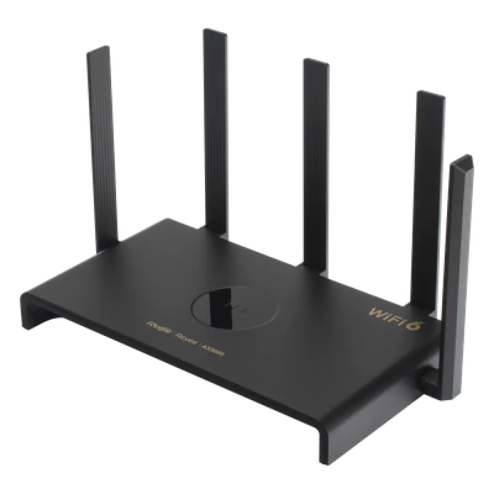 Router Wi-Fi 6 / Dual Band 2976 Mbps / 5 Antenas 5 dBi / 192 Usuarios Concurrentes / Dual WAN Gigabit / Mesh Integrado