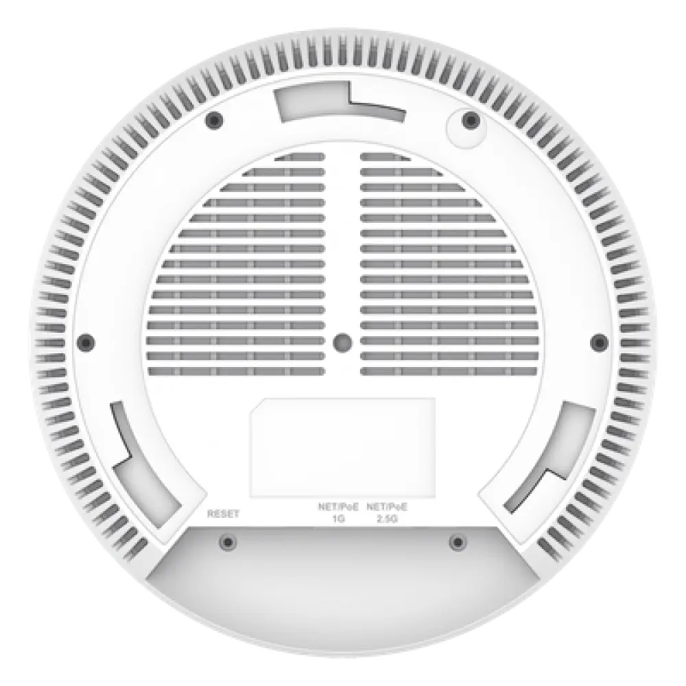Punto de Acceso Wi-Fi 6 / 5.38 Gbps / MU-MIMO 4x4:4 / Cobertura 175 m (574.1 ft) / 256 Clientes / PoE+ Dual Gigabit