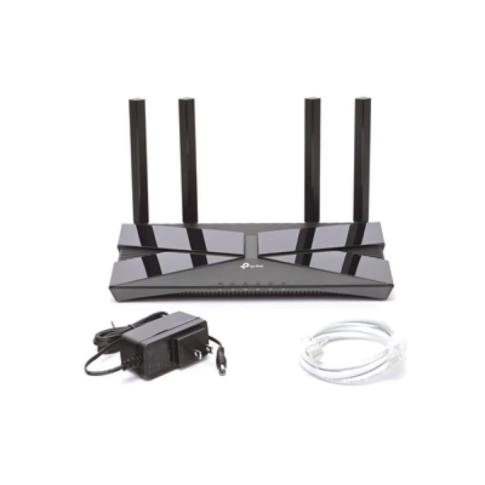 Router Wi-Fi 6 / AX1500 / CPU Triple-Core 1.5 GHz / 4 Puertos LAN Gigabit + 1 WAN Gigabit / OFDMA / Beamforming / WPA3
