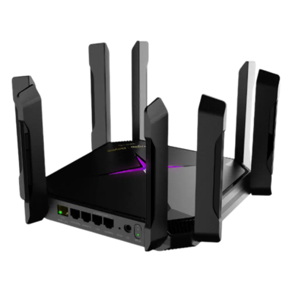Router Wi-Fi 6 / 5,951 Mbps / Dual Banda 4x4 / 2.5G WAN + 5 Puertos Gigabit / Mesh OFDMA / 8 Antenas / 90 m (295.3 ft) Cobertura