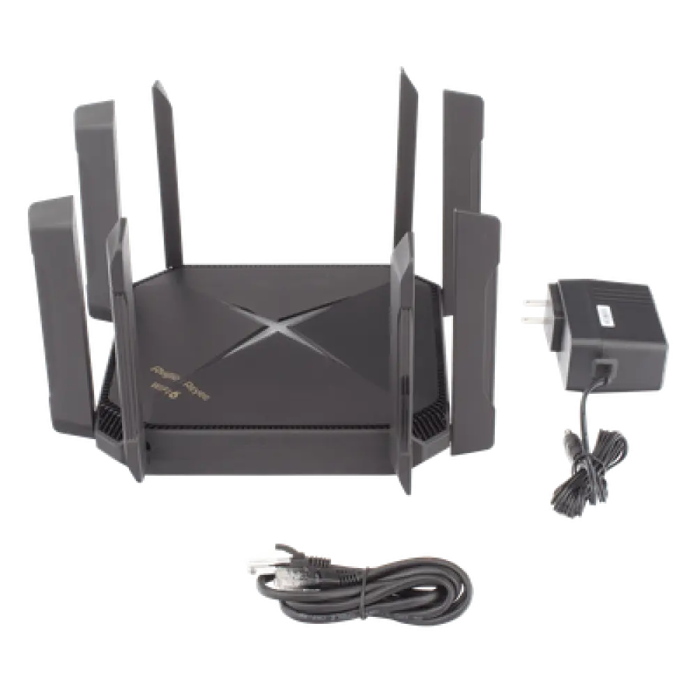 Router Wi-Fi 6 / 5,951 Mbps / Dual Banda 4x4 / 2.5G WAN + 5 Puertos Gigabit / Mesh OFDMA / 8 Antenas / 90 m (295.3 ft) Cobertura