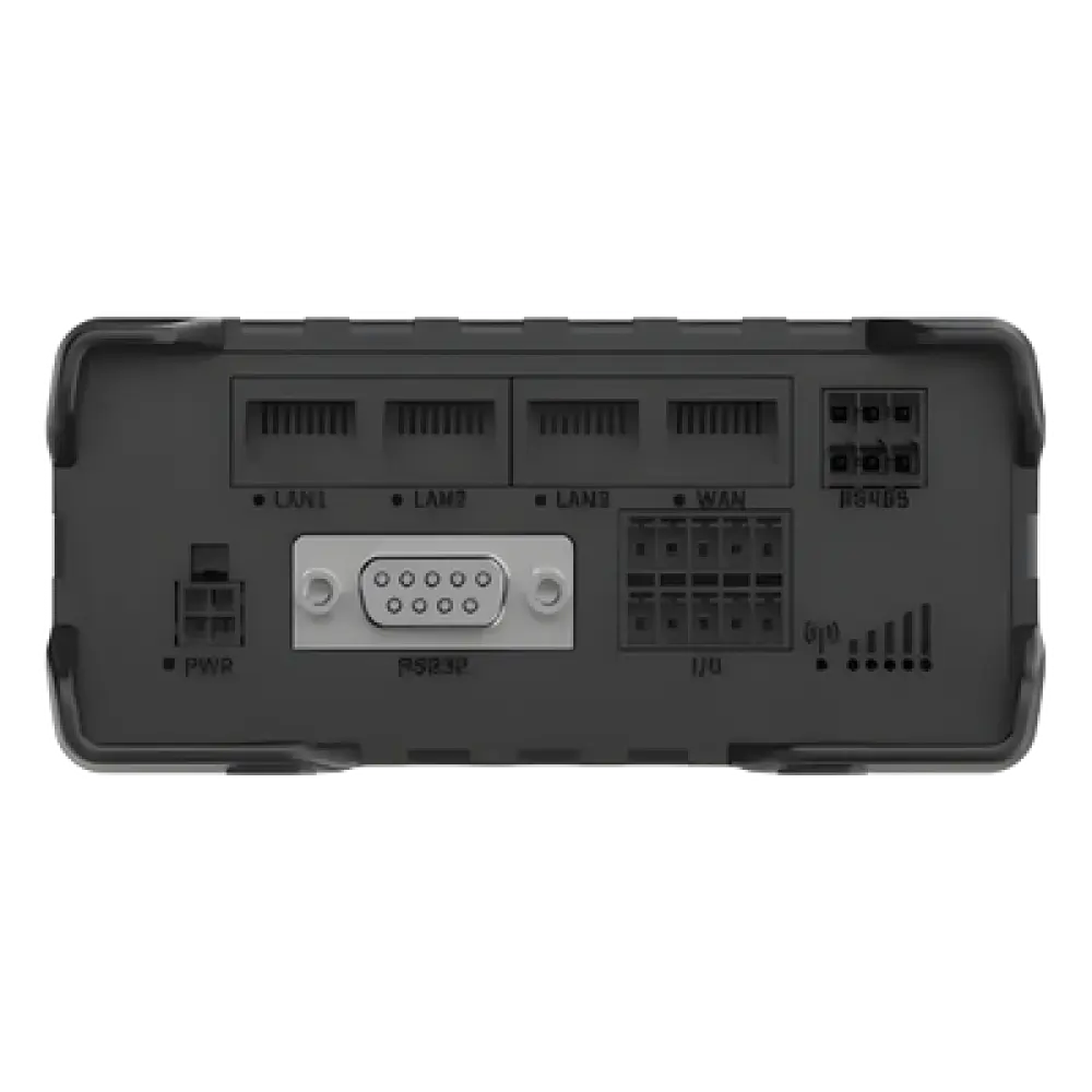 Router Industrial LTE / 150 Mbps Cat 4 / 4 Puertos Ethernet 10/100 / RS232 RS485 / WiFi / Doble SIM / GNSS / IP30 / Riel DIN