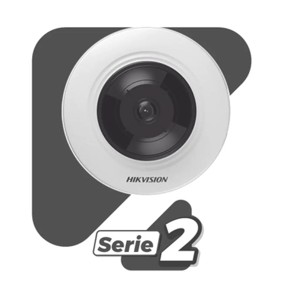Mini Cámara Fisheye IP / 5 Megapixel / Panorámica 180°-360° / IR 8 m (26.2 ft) / Audio Integrado / PoE / Alarmas I/O