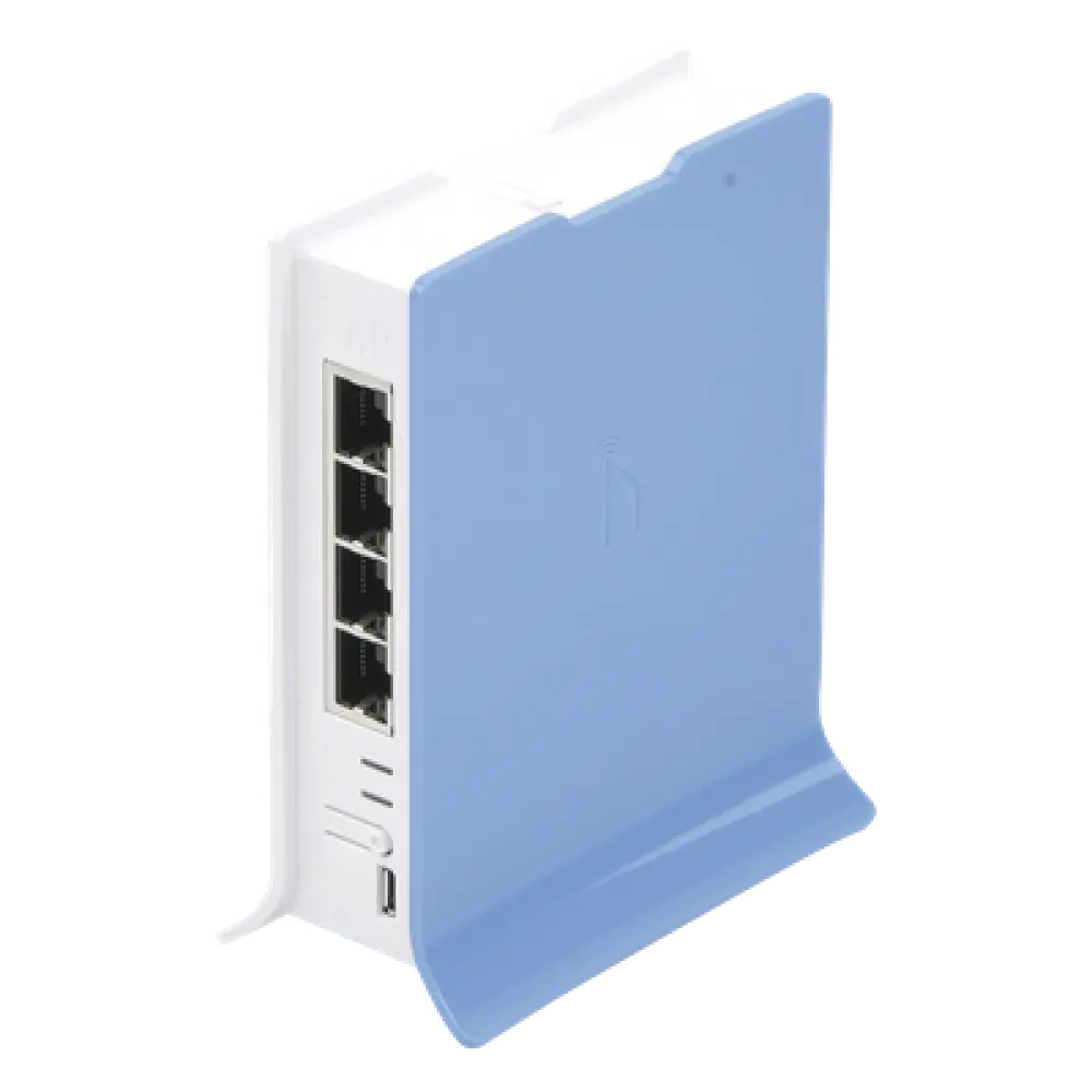 Access Point / CPU 650 MHz / Wi-Fi 2.4 GHz 802.11b/g/n / 4 Puertos Fast Ethernet / Base Torre / RouterOS L4
