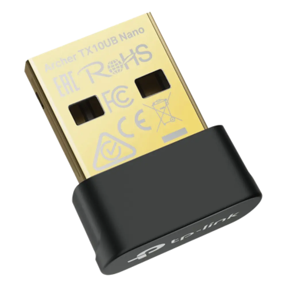 Adaptador USB Nano Wi-Fi 6 / Dual Band 900 Mbps / Bluetooth 5.3 BLE / WPA3 / 1024-QAM / OFDMA / MU-MIMO / 0.76 × 0.62 × 0.29 in