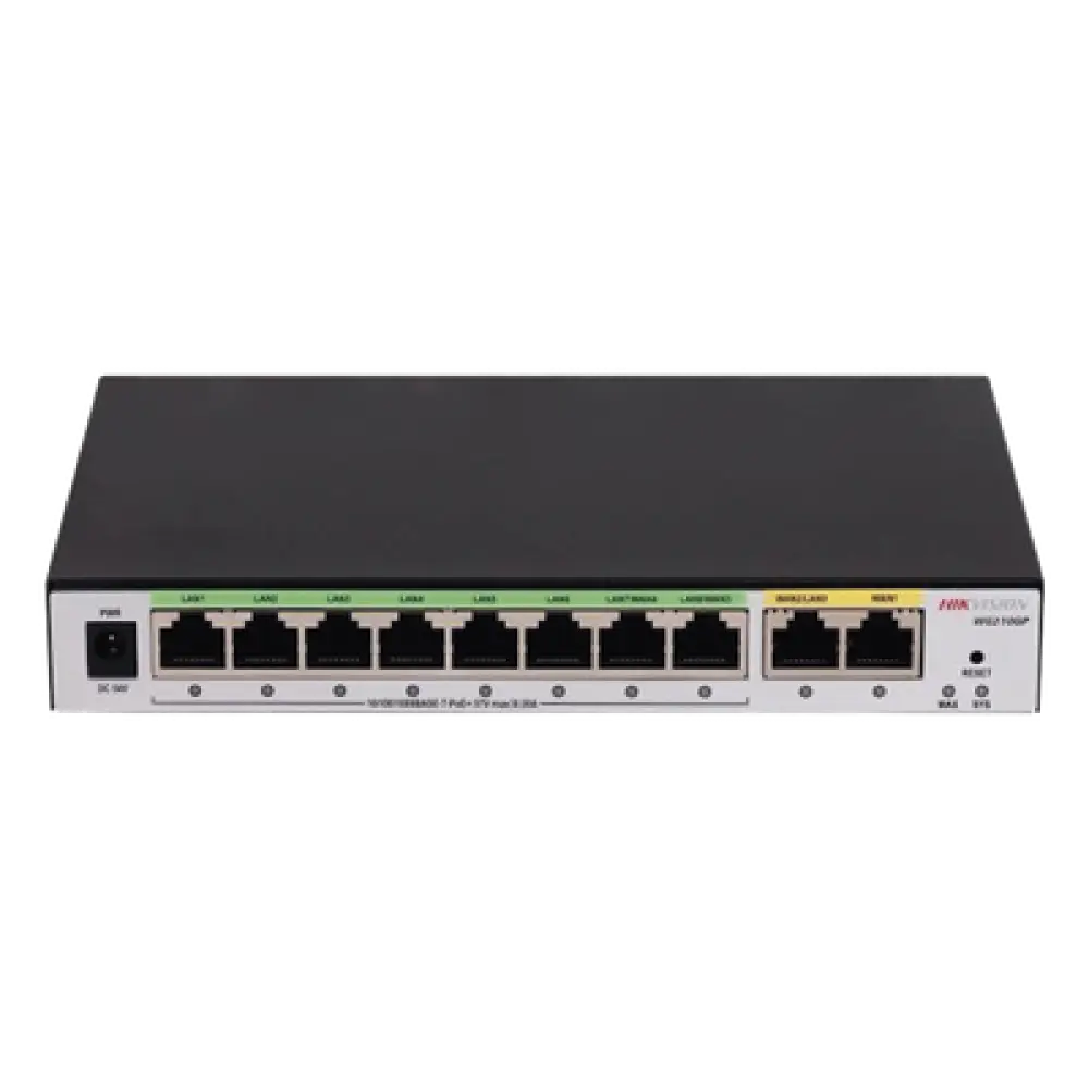 Router PoE+ / 8 Puertos Gigabit / 2 Puertos WAN / 1000 Mbps Throughput / Balanceo de Carga 3 ISP / 200 Clientes