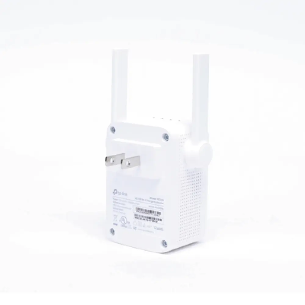 Extensor de Cobertura WiFi / Doble Banda 2.4 y 5 GHz / 750 Mbps / 2 Antenas Externas / Puerto Ethernet 10/100 Mbps / 2.56 x 2.56 x 2.56 pies