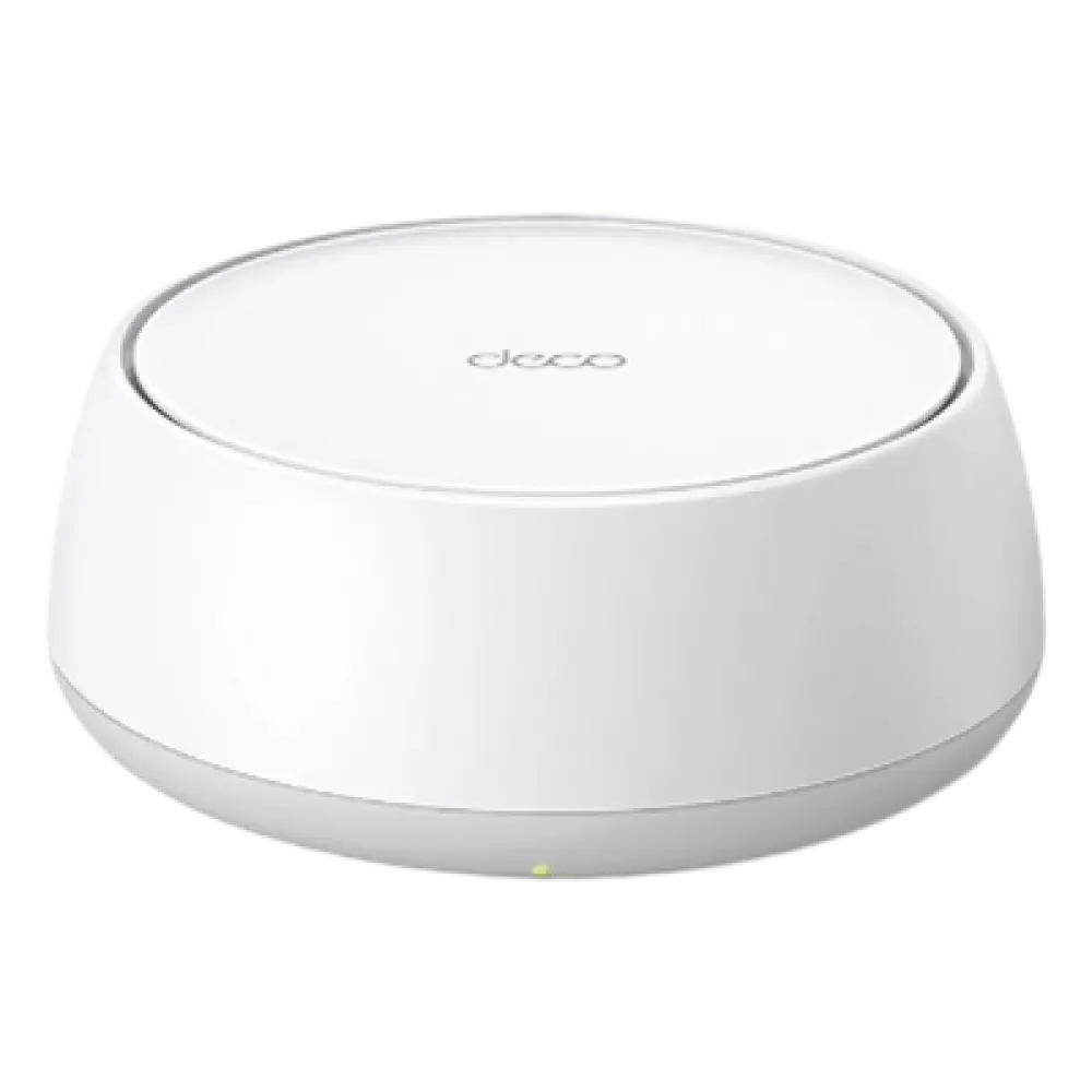 Sistema Mesh Wi-Fi 7 / BE3600 Mbps / 2 Puertos 2.5 Gbps / 4 Antenas Internas / MLO / App Deco / 150 x 150 x 62 mm