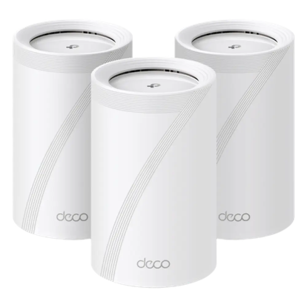 Sistema Mesh Wi-Fi 7 / Triple Banda BE9300 Mbps / 2 Puertos 2.5 Gigabit / 4 Antenas Internas Beamforming / MLO Multi-Link / Cobertura 3 Unidades