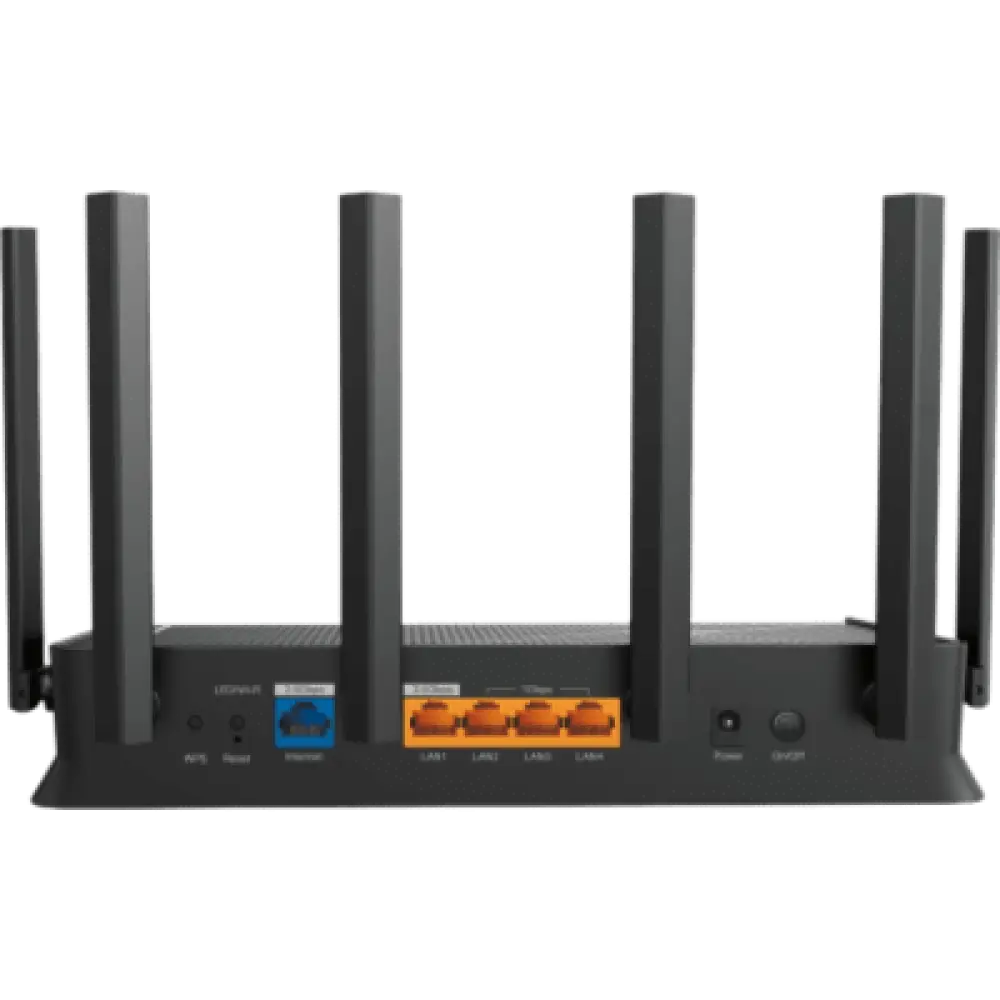 Router Wi-Fi 7 / Doble Banda BE6500 / 6.5 Gbps / 2 Puertos 2.5 Gbps / 6 Antenas Externas / EasyMesh / HomeShield