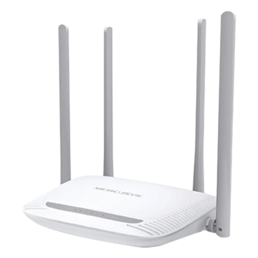Router Inalámbrico N / 300 Mbps / 2.4 GHz / 1 Puerto WAN 10/100 Mbps / 3 Puertos LAN 10/100 Mbps / 4 Antenas 5 dBi
