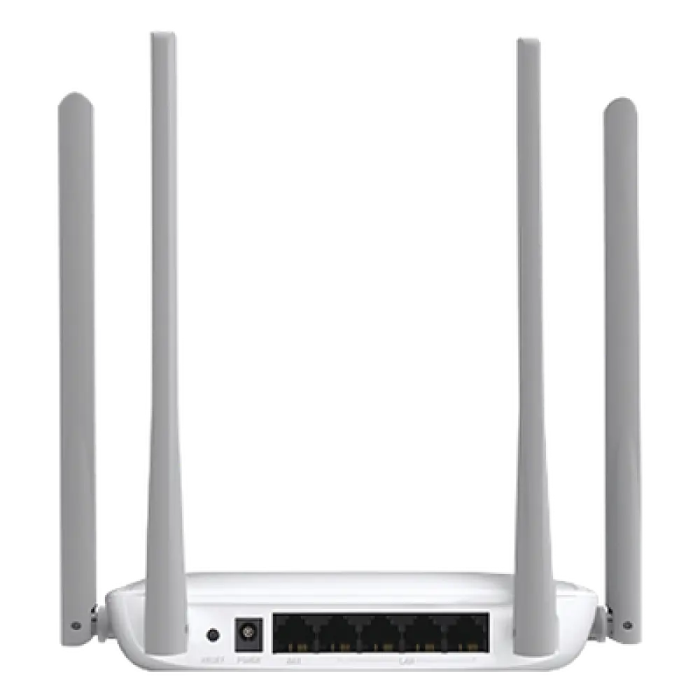 Router Inalámbrico N / 300 Mbps / 2.4 GHz / 1 Puerto WAN 10/100 Mbps / 3 Puertos LAN 10/100 Mbps / 4 Antenas 5 dBi