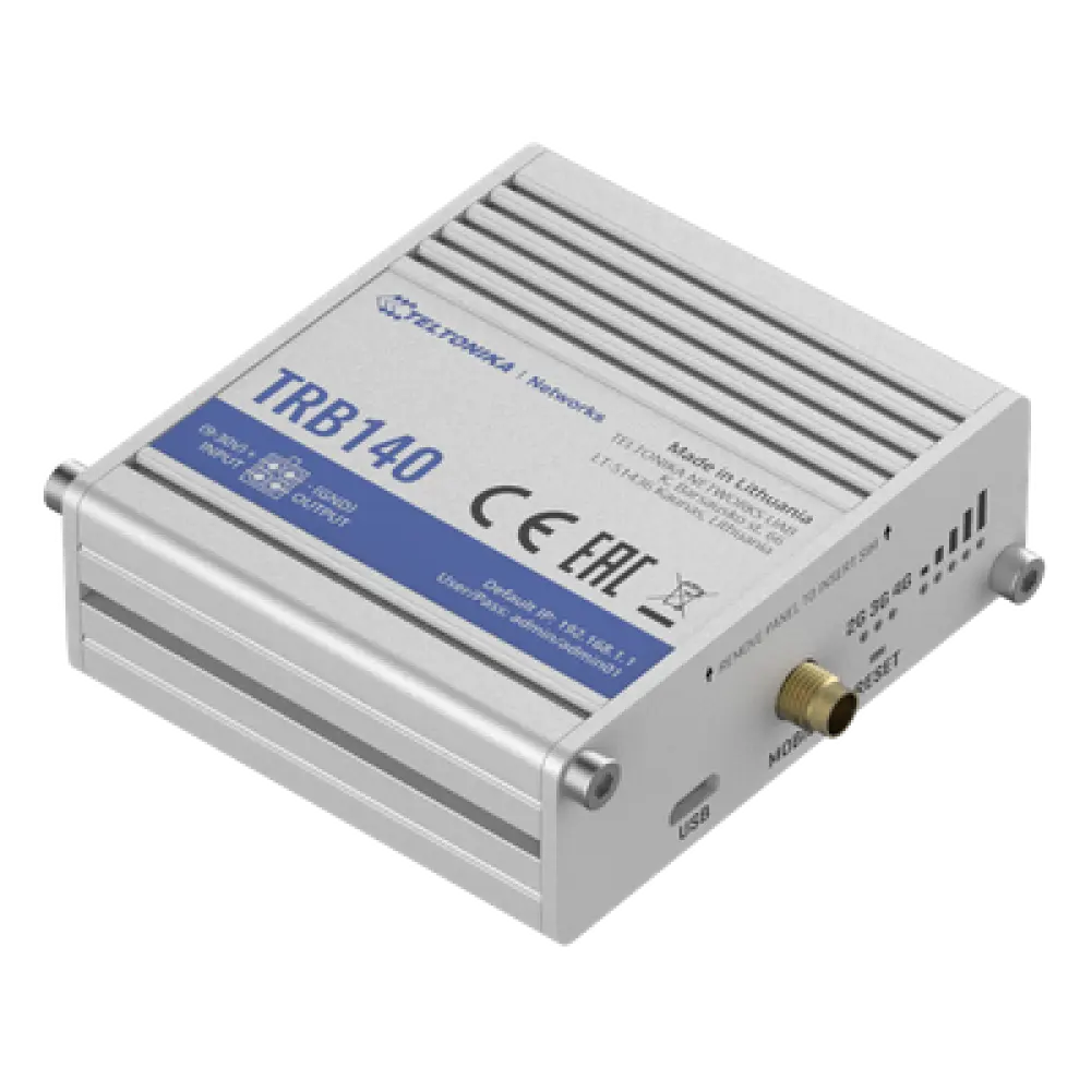 Router Industrial LTE Cat 4 / 150 Mbps / Ethernet Gigabit 10/100/1000 Mbps / ARM Cortex-A7 1.2 GHz / 134 g