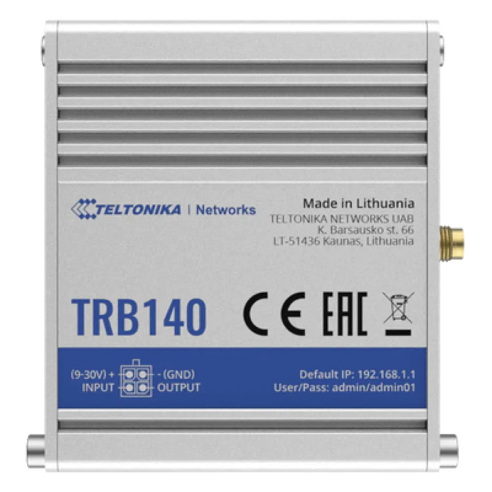 Router Industrial LTE Cat 4 / 150 Mbps / Ethernet Gigabit 10/100/1000 Mbps / ARM Cortex-A7 1.2 GHz / 134 g