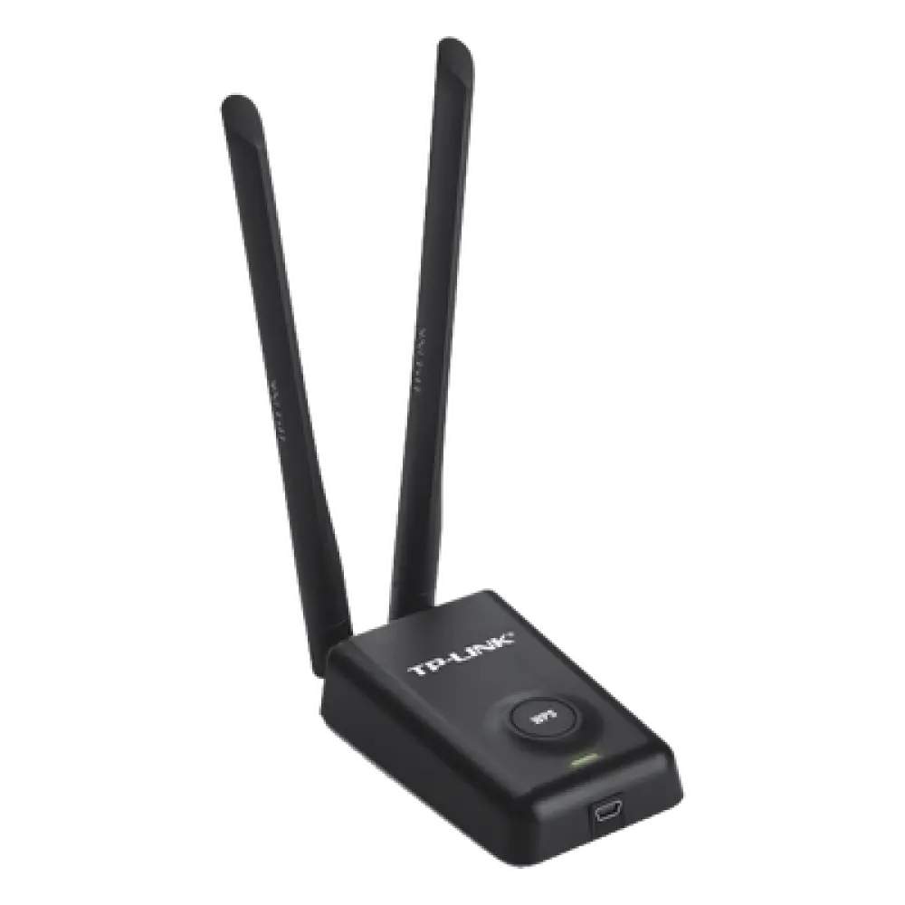 Adaptador USB Wi-Fi / Alta Potencia / 300 Mbps / 2.4 GHz / 2 Antenas 5 dBi / Cable 1.5 m