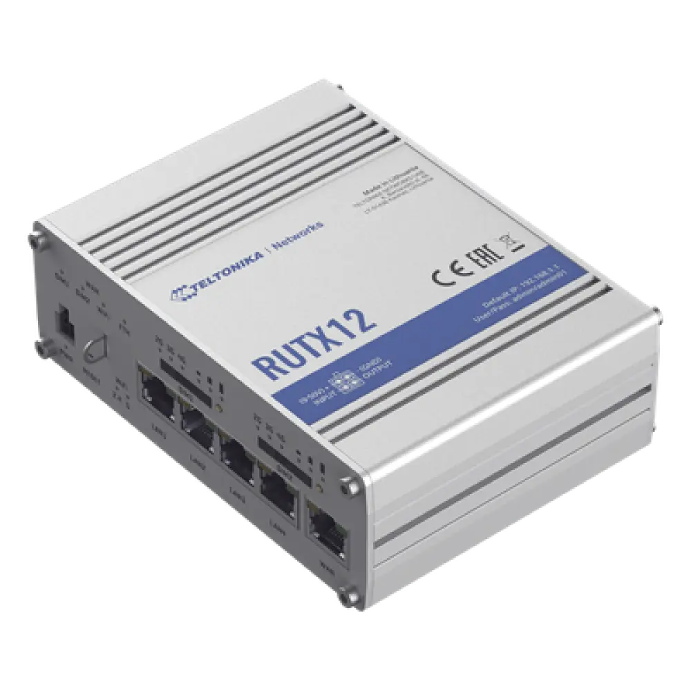 Router Industrial Dual LTE Cat 6 / 600 Mbps / 5 Puertos Gigabit / WiFi 5 Doble Banda / Doble SIM / GNSS / PoE / -40°F a 167°F