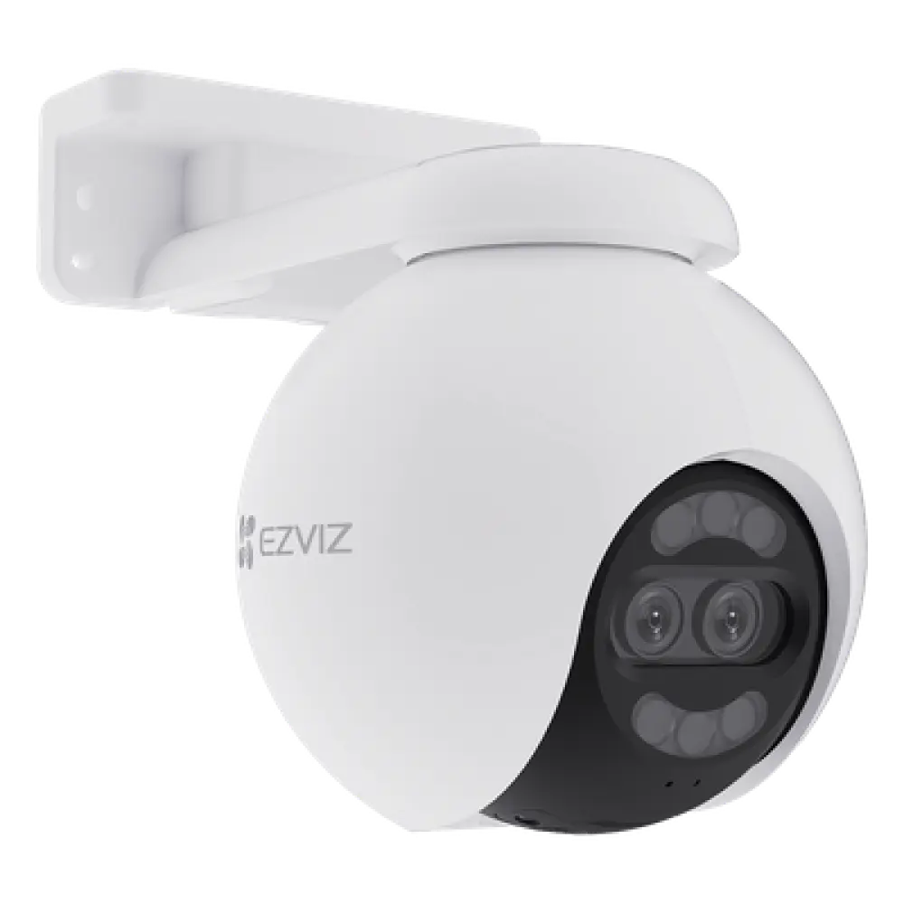 Cámara PT IP / 4K Ultra HD / Panorámica 360° / Visión Nocturna Color 30 m (98.4 ft) / Lente Dual / Wi-Fi / IP65