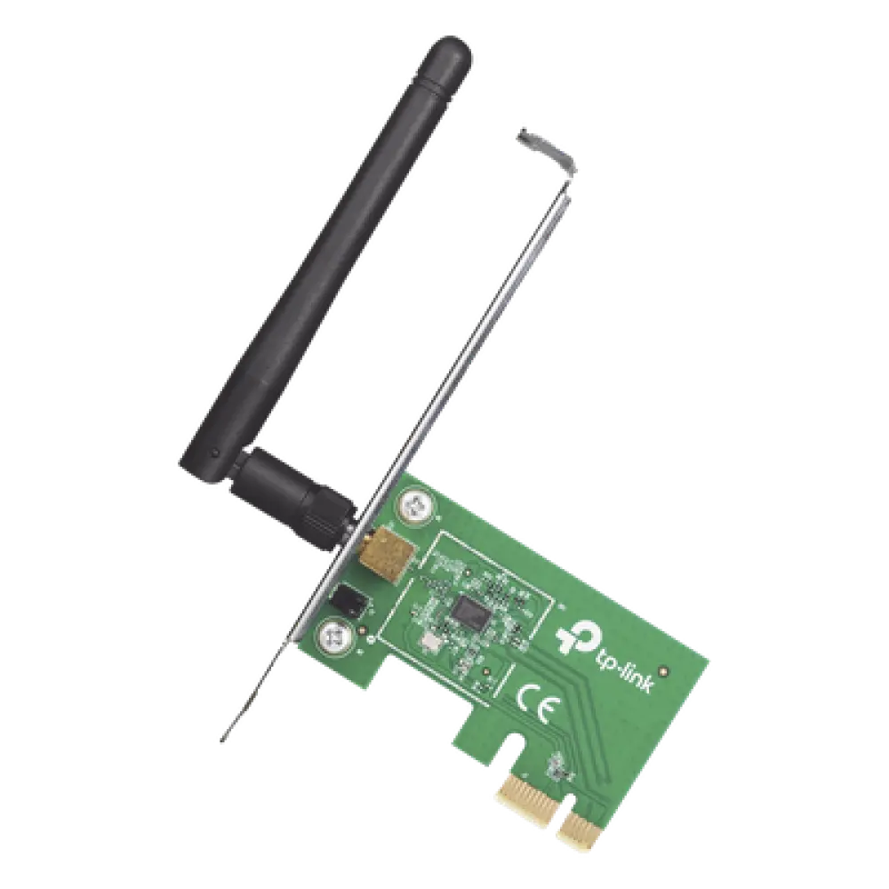 Adaptador Inalámbrico PCI Express / 150 Mbps / Banda 2.4 GHz / Antena Desmontable 2 dBi / IEEE 802.11n/g/b