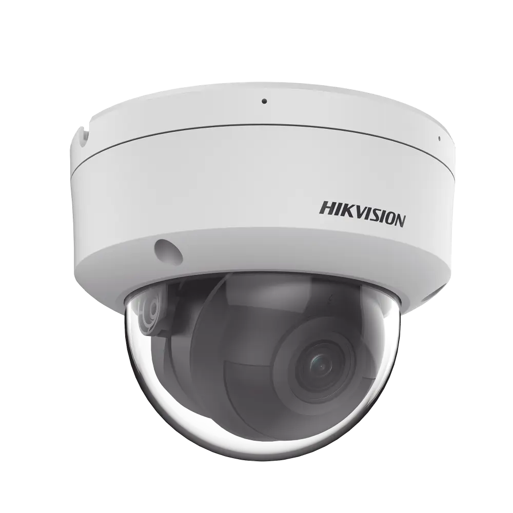 Domo IP 4 Megapixel / Lente 2.8 mm / 40 mts IR / Exterior IP67 / IK10 / Microfono Integrado / DARKFIGHTER / Audio y Alarma I/O / PoE / ONVIF / Micro SD / 4 Analíticos: AcuSense, Detección Facial, Conteo de Personas por Cruce y Zona