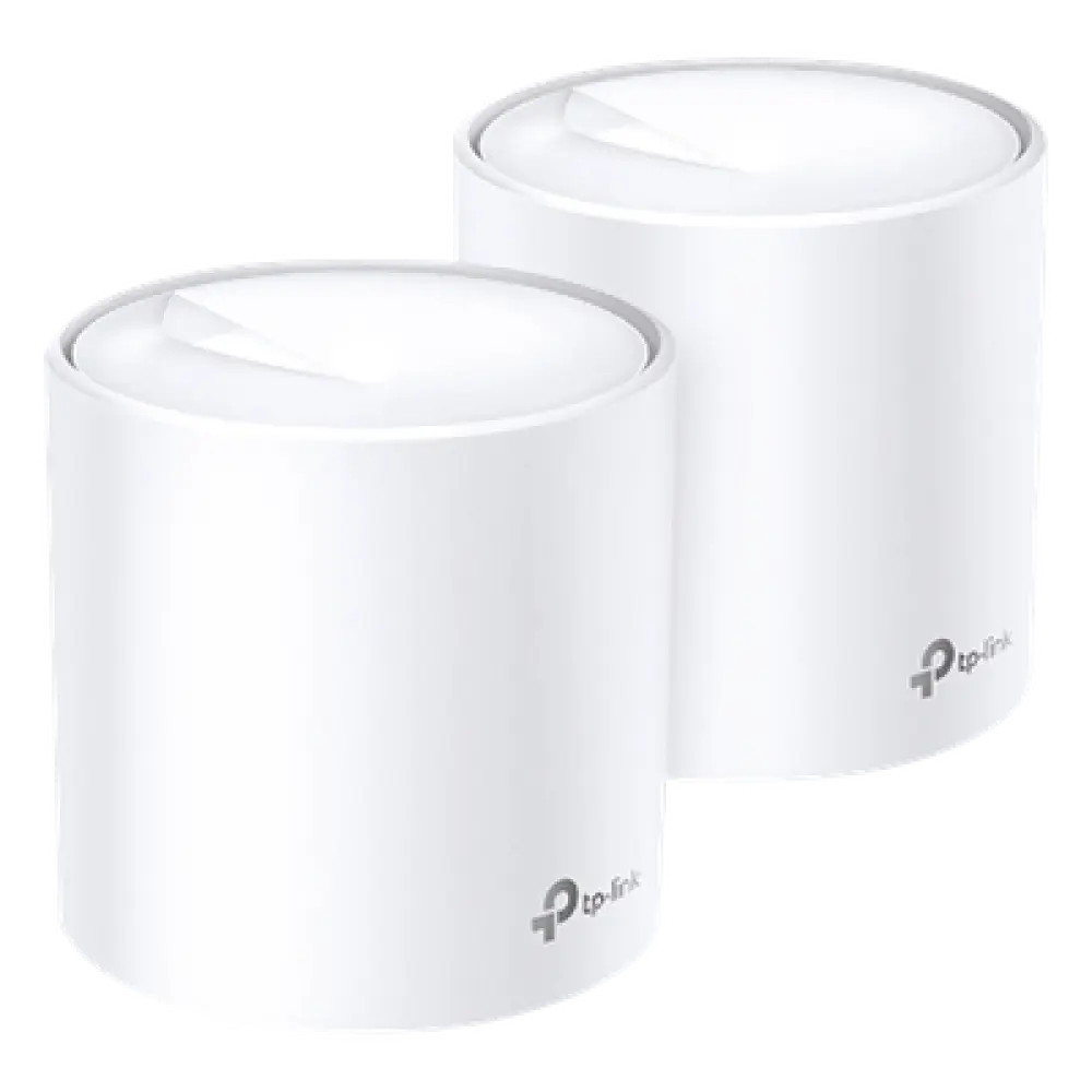Sistema Mesh Wi-Fi 6 / AX1800 Mbps / 4 Flujos Simultáneos / 2 Puertos Gigabit WAN/LAN Auto-Detección / 2 Antenas Internas / Administración App Móvil