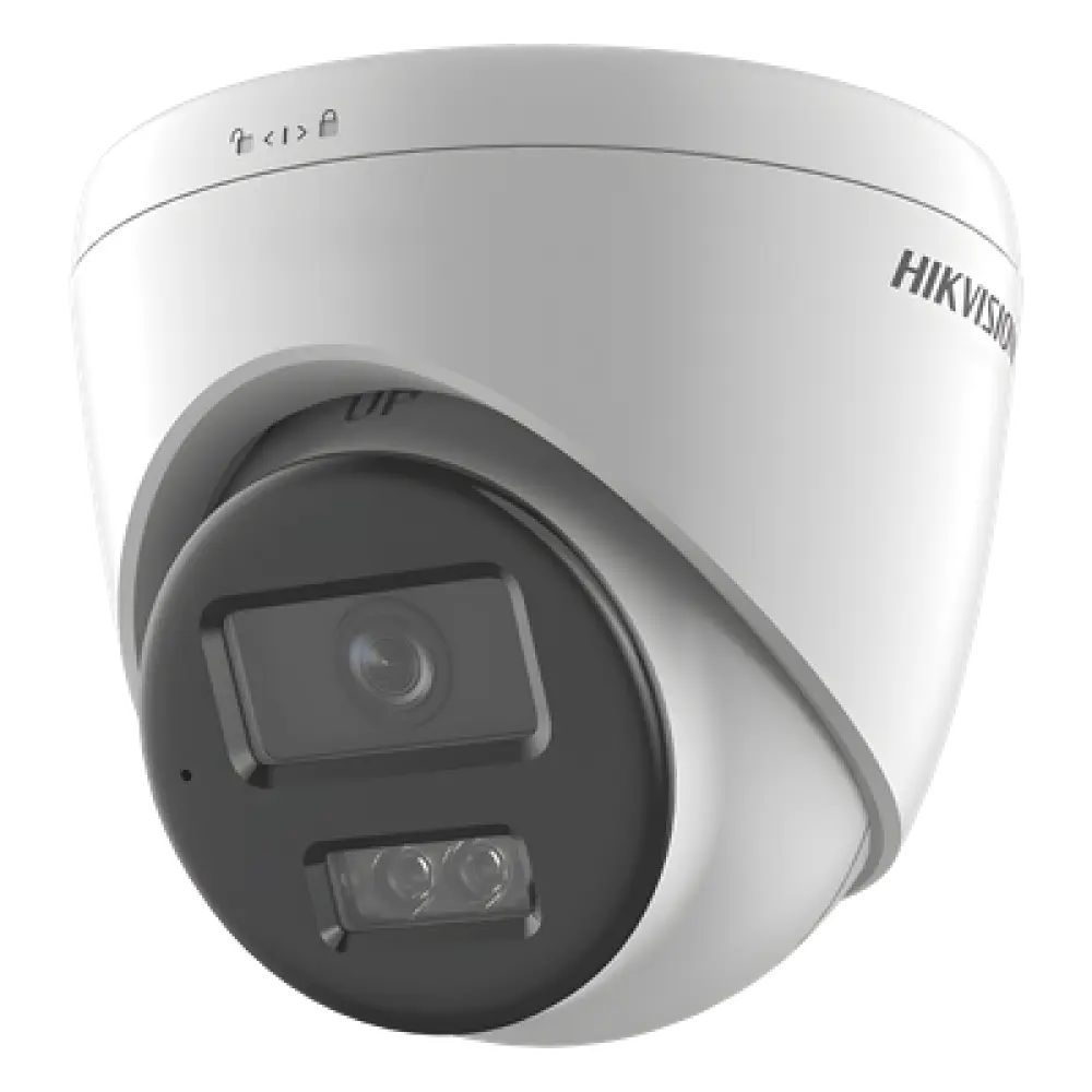 Cámara Turret IP / 8 Megapixel (4K) / Dual Light 30 m (98.4 ft) / Lente 2.8 mm / 113° HFOV / AcuSense Lite / IP67 / PoE