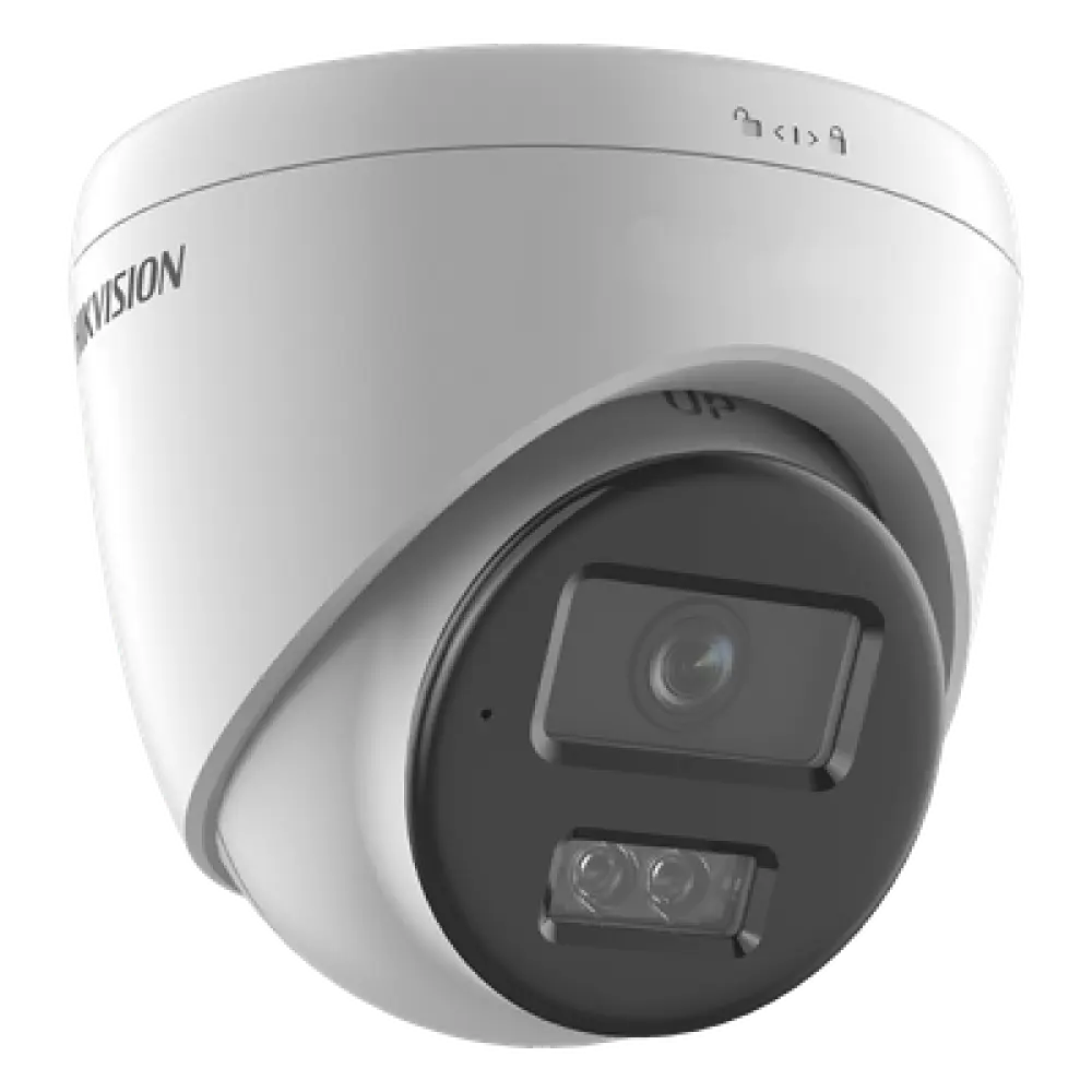 Cámara Turret IP / 8 Megapixel (4K) / Dual Light 30 m (98.4 ft) / Lente 2.8 mm / 113° HFOV / AcuSense Lite / IP67 / PoE