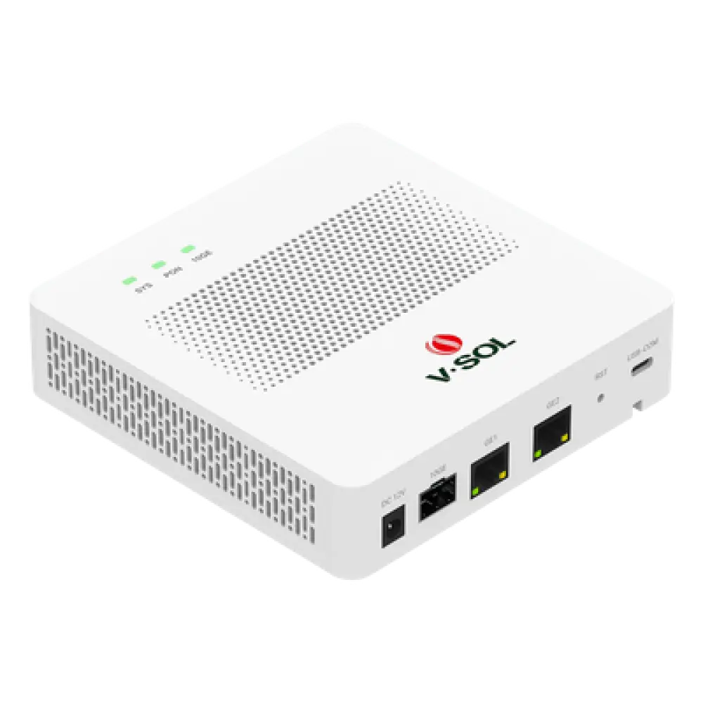 Mini OLT / 1 Puerto GPON SC/UPC / 3 Puertos Uplink / Hasta 64 ONUs / 20 km / 5.5 x 5.5 x 1.4 in