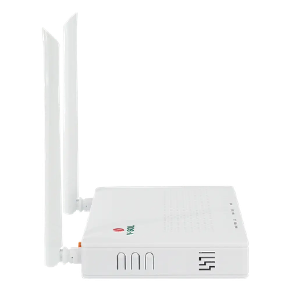ONU Dual G/EPON / Wi-Fi 2.4 GHz / 4 Puertos LAN Gigabit / 2 Antenas 5 dBi / Gestión Remota / Consumo 10W