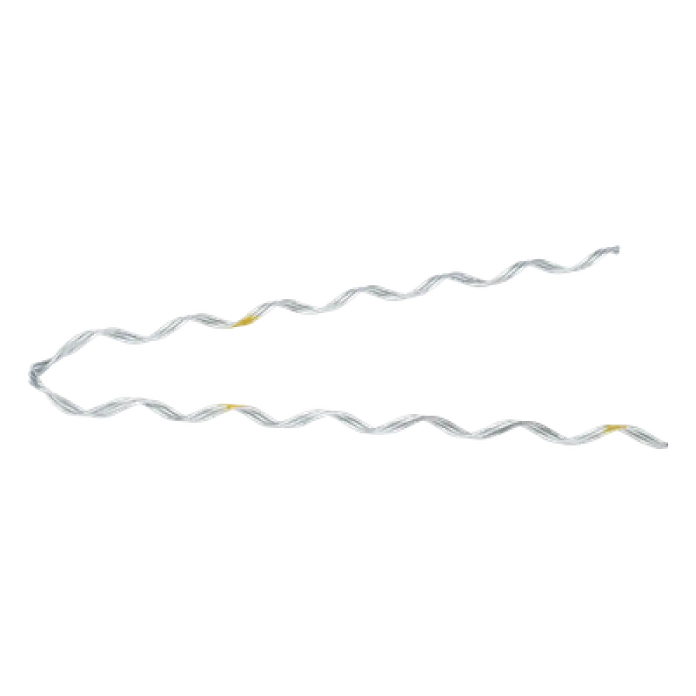 Remate Preformado para Fibra Óptica / Acero Galvanizado / 300 mm / Mini-ADSS 6-7 mm / Span 80 m (262.5 ft) / 3 Hilos
