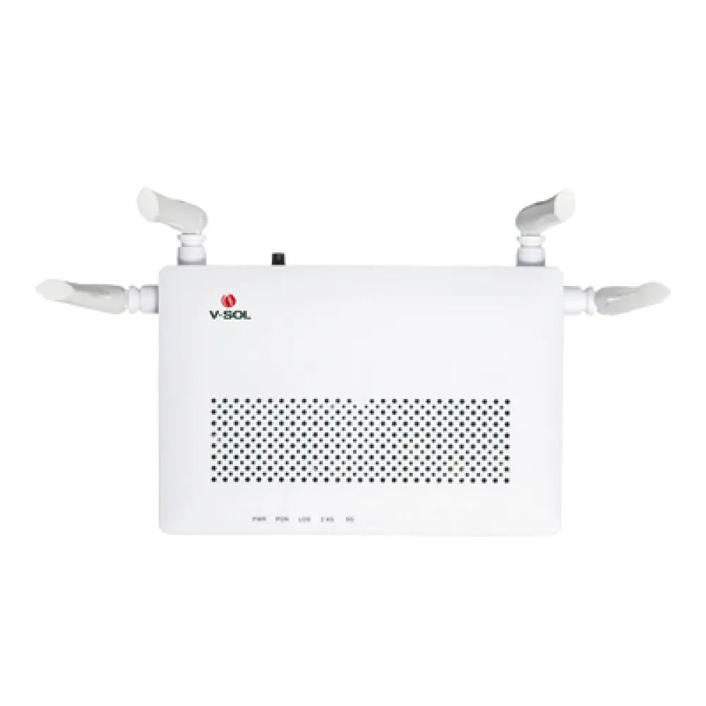 ONU Dual GPON/EPON / Wi-Fi Doble Banda 2.4 y 5 GHz / EasyMesh / 2 Puertos LAN Gigabit / AC1200 / 4 Antenas 5 dBi