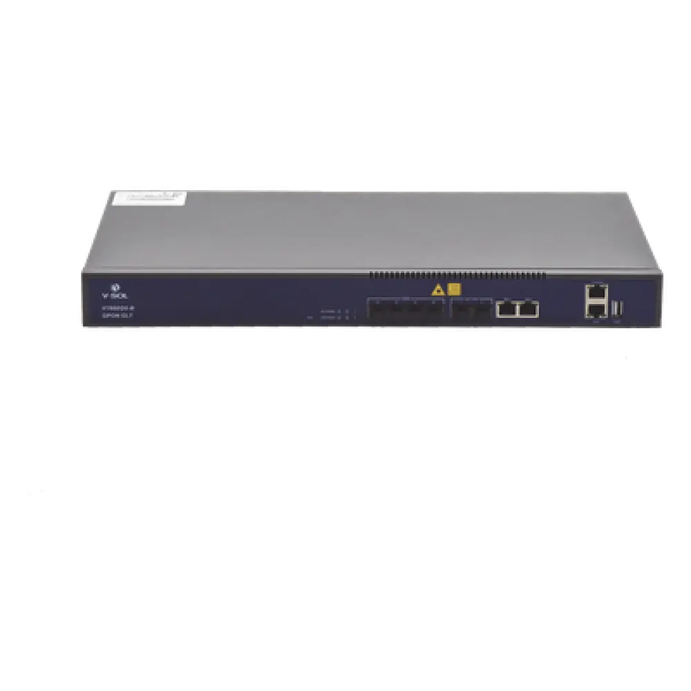OLT / 4 Puertos GPON / 2 GE + 2 SFP+ Uplink / 512 ONUs / Rack 1U / 17.4 x 12.6 x 1.7 in