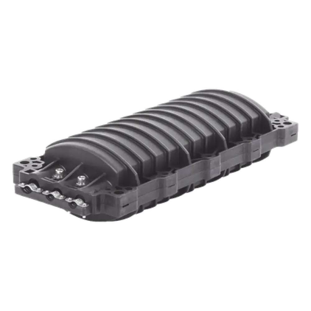 Caja de Distribución de Fibra Óptica Horizontal / 96 Empalmes / IP68 / 3 Puertos / 7-15 mm