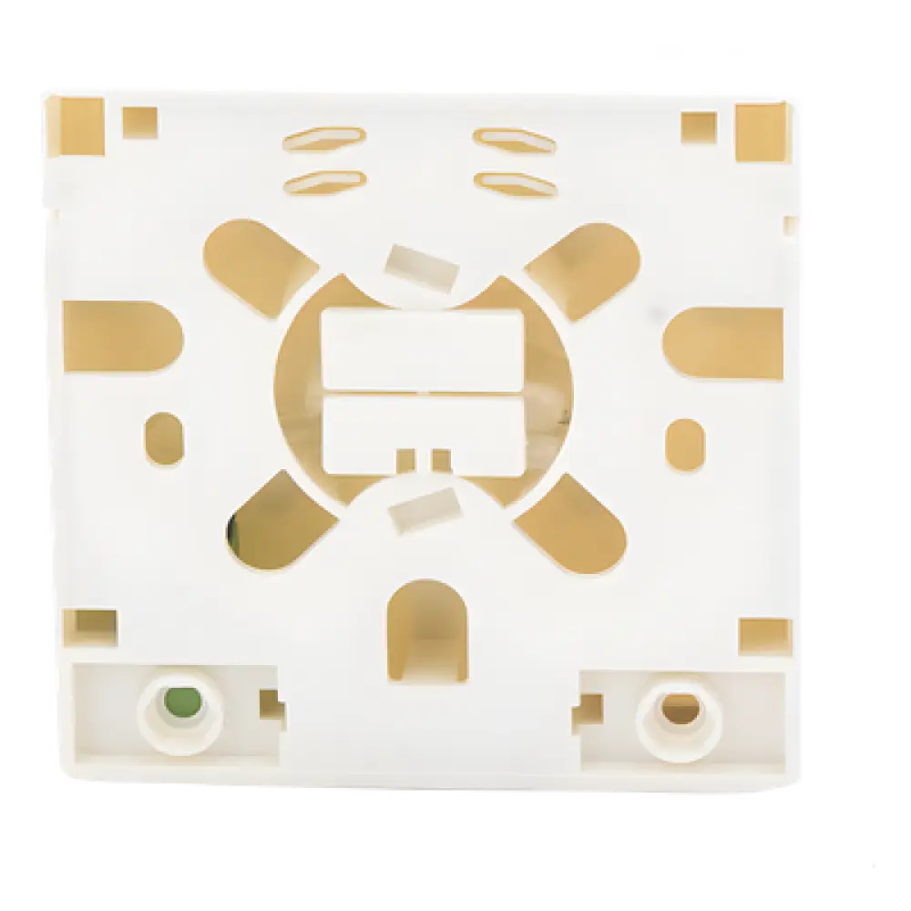 Roseta de Fibra Óptica / 86x86x25 mm / Acoplador SC/APC / IP30 / 4 Direcciones de Entrada