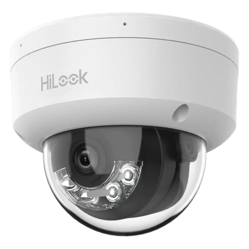 Cámara Domo IP / 2 Megapixel / Dual Light 20 m (65.6 ft) IR + 15 m (49.2 ft) Luz Blanca / Micrófono Integrado / PoE / AcuSense Lite / Interior