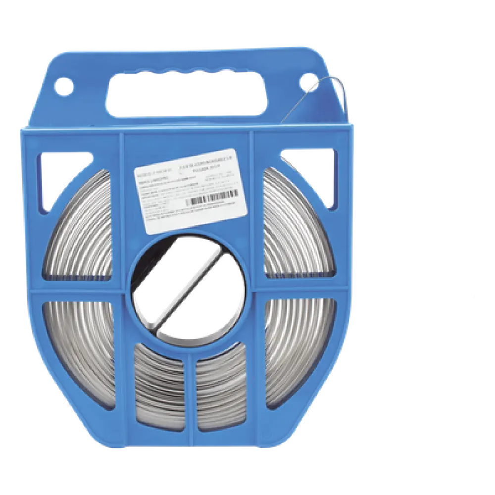 Fleje de Acero Inoxidable / 5/8 pulgadas / 0.70 mm / 30.5 m (100 ft) / Tensión 6.1 kN / Bobina 2.76 kg
