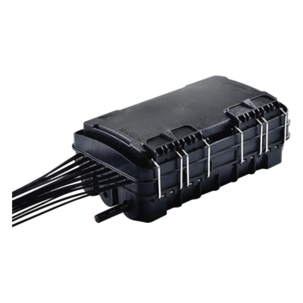 Caja de Distribución de Fibra Óptica / 24 Empalmes / 16 Puertos SC/APC Simplex / IP65 / 16 Salidas Drop