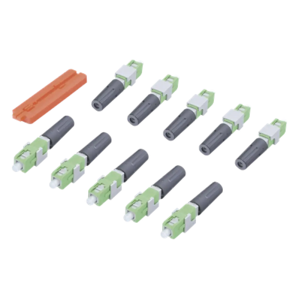 Conector Mecánico SC/APC / Monomodo 3 mm / Pre-pulido / Reterminable 5x / IL ≤0.4 dB / RL ≥55 dB / -40 a 85 °C